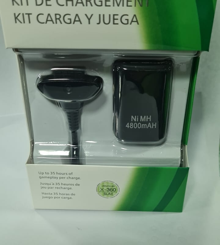 Kit Carga y Juega Para Control Xbox 360
